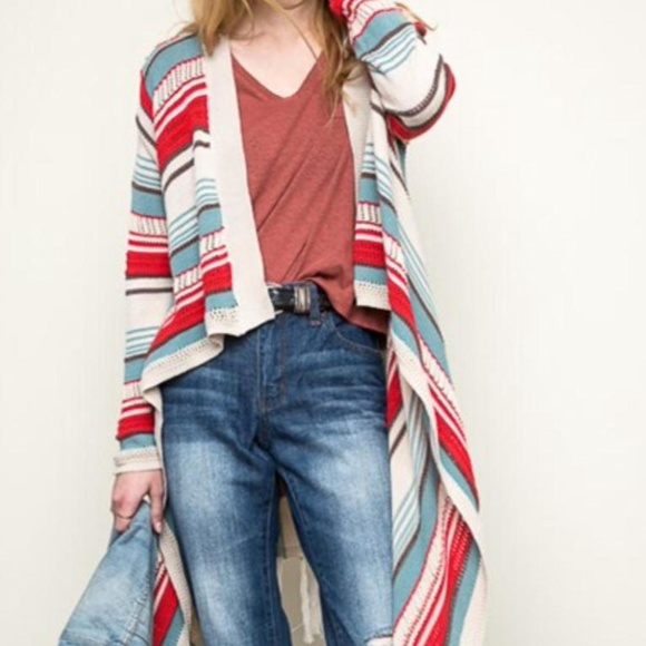 Aztec Open Cardigan - Picture 1 of 3